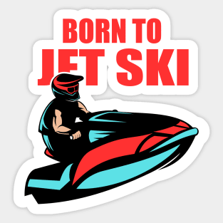 jet ski Sticker